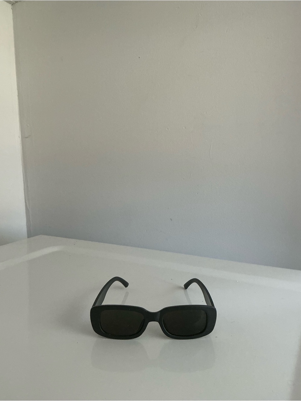 Classic Rectangular Black Women's Sunglasses